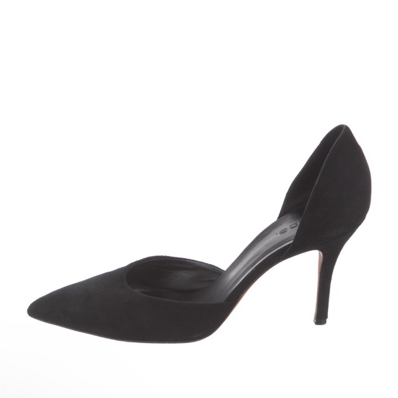 Vince Celeste D'Orsay Suede Pumps size 6, 36, Black - Picture 2 of 6